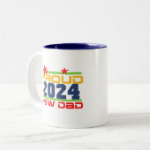 2024 Neue Dad-Tasse Zweifarbige Tasse (Vorderseite Links)
