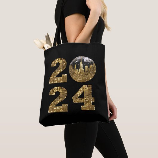 2024-Neue Jahre-Ball-NYC Gold- Tasche (Von Nahem)