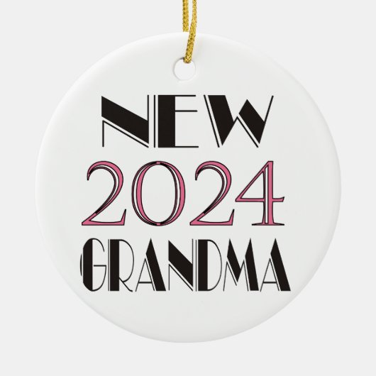 2024 Neue Oma-Ornament Keramik Ornament (Vorne)