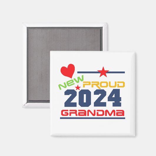 2024 Neues Großmagnet Magnet (Vorderseite/Rückseite)