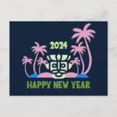 2024 NEUES JAHR FEIERTAGSPOSTKARTE (Vorderseite)