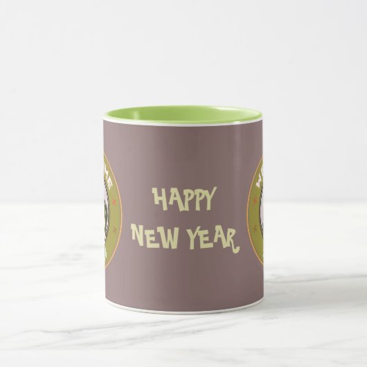 2024 NEUES JAHR GREETING WISH TASSE (Zentrum)