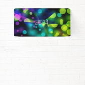 2024 neues Jahr mit mehrfarbigen Blasen Banner (InSitu)