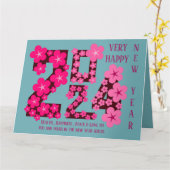 2024 NEUES JAHR VON SISTER KARTE (Gelbe Blume)