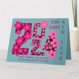 2024 NEUES JAHR VON SISTER KARTE