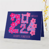 2024 NEUES JAHR VON SISTER KARTE (Gelbe Blume)