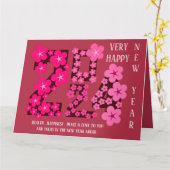 2024 NEUES JAHR VON SISTER KARTE (Gelbe Blume)