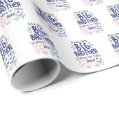 2024 New Big Brother Gewartet für Baby Sibling Geschenkpapier (Rolleneckpunkt)