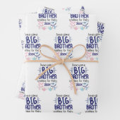 2024 New Big Brother Gewartet für Baby Sibling Geschenkpapier Set (Beispiel)