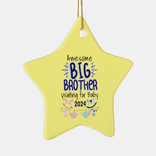 2024 New Big Brother Gewartet für Baby Sibling Keramik Ornament (Rechts)