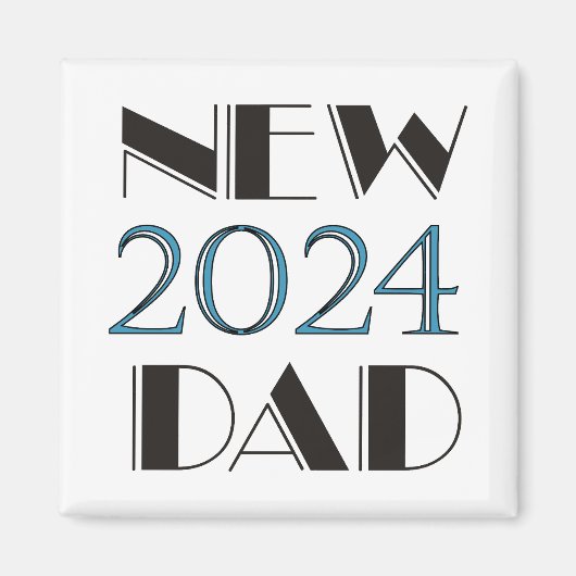 2024 New Dad Magnet (Vorne)