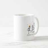 2024 New Year Crew Skeleton Dancing Funny Nurse Ic Kaffeetasse (VorderseiteRechts)