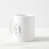2024 New Year Crew Skeleton Dancing Funny Nurse Ic Kaffeetasse (Vorderseite Links)