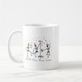 2024 New Year Crew Skeleton Dancing Funny Nurse Ic Kaffeetasse (Links)