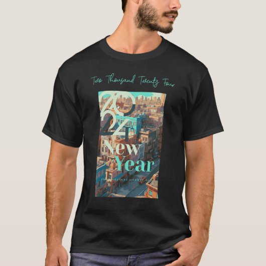 2024 New Years Eve Party Supplies NYE 2024 Happy N T-Shirt (Vorderseite)