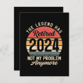 2024 nicht mehr mein Problem Begleitkarte (Vorne/Hinten)