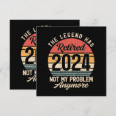 2024 nicht mehr mein Problem Einladung (Vorne/Hinten)