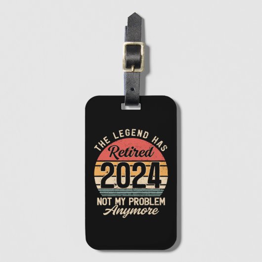 2024 nicht mehr mein Problem Gepäckanhänger (Vorderseite Vertikal)