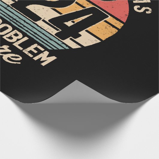 2024 nicht mehr mein Problem Geschenkpapier (Ecke)