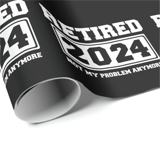 2024 nicht mehr mein Problem Geschenkpapier (Rolleneckpunkt)