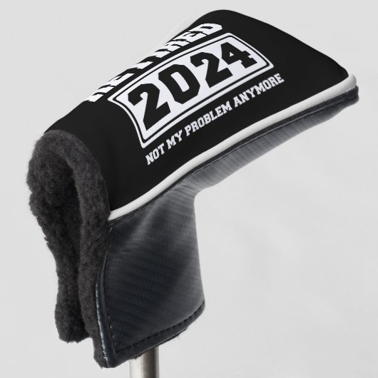 2024 nicht mehr mein Problem Golf Headcover (3/4 Vorderseite)