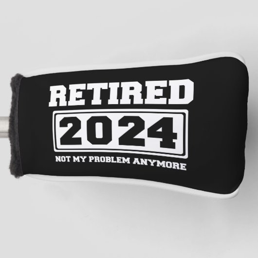 2024 nicht mehr mein Problem Golf Headcover (Vorderseite)