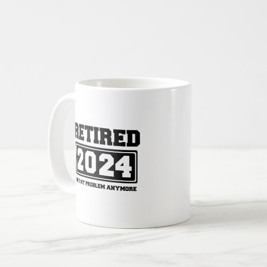 2024 nicht mehr mein Problem Kaffeetasse (Vorderseite Links)