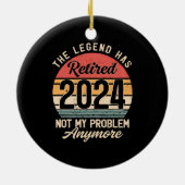 2024 nicht mehr mein Problem Keramik Ornament (Hinten)