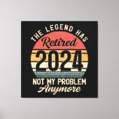 2024 nicht mehr mein Problem Leinwanddruck (Vorderseite)