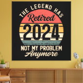 2024 nicht mehr mein Problem Leinwanddruck (Insitu (Wohnzimmer))