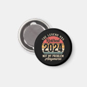 2024 nicht mehr mein Problem Magnet (Vorderseite/Rückseite)