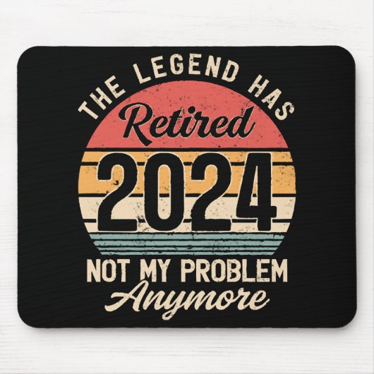2024 nicht mehr mein Problem Mousepad (Vorne)