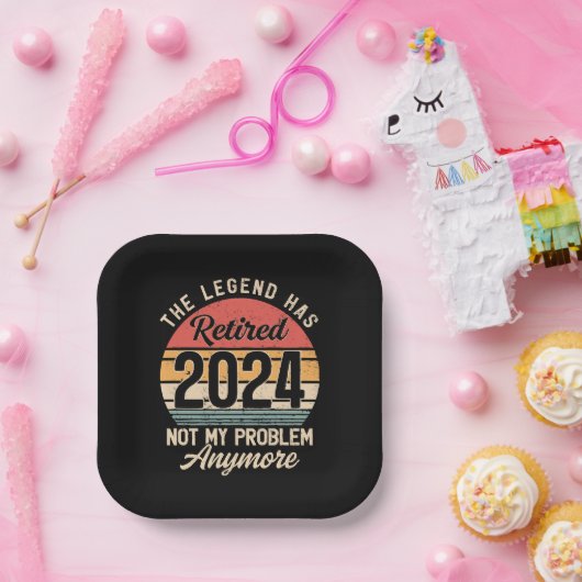 2024 nicht mehr mein Problem Pappteller (Party)