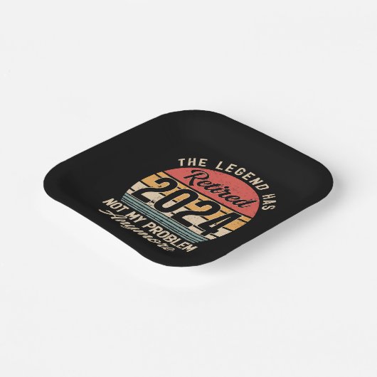 2024 nicht mehr mein Problem Pappteller (Gewinkelt)