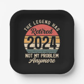 2024 nicht mehr mein Problem Pappteller (Vorderseite)