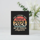2024 nicht mehr mein Problem Postkarte (Stehend Vorderseite)