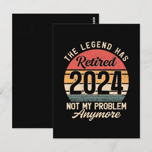 2024 nicht mehr mein Problem Postkarte (Vorne/Hinten)