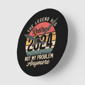 2024 nicht mehr mein Problem Runde Wanduhr (Winkel)