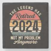 2024 nicht mehr mein Problem Steinuntersetzer (Vorderseite)