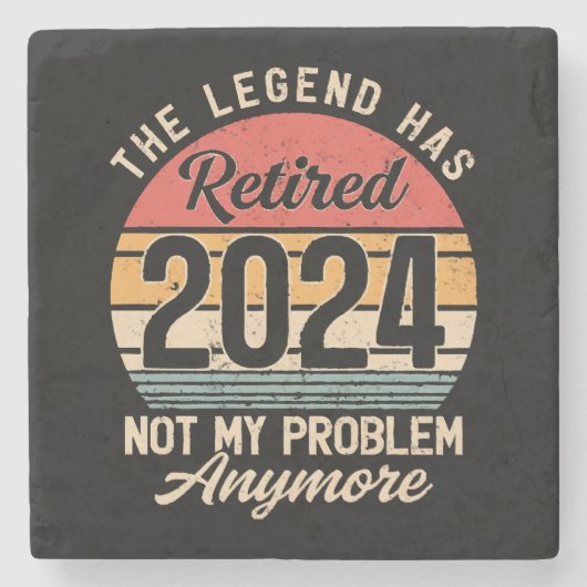 2024 nicht mehr mein Problem Steinuntersetzer (Vorderseite)