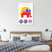 2024 nie Trump Thunder_Cove Leinwanddruck (Insitu (Schlafzimmer))