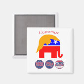 2024 nie Trump Thunder_Cove Magnet (Vorderseite/Rückseite)