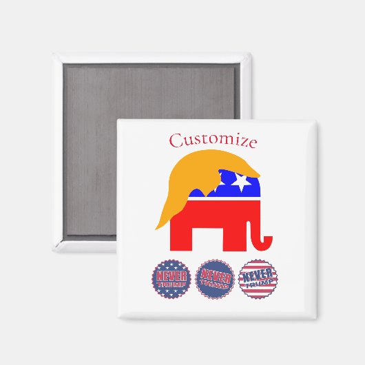 2024 nie Trump Thunder_Cove Magnet (Vorderseite/Rückseite)