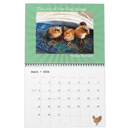 2024 Niemand ist hier, außer uns, der Hühnerkalend Kalender (Mär 2026)