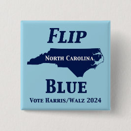 2024 North Carolina Blue gedreht Button