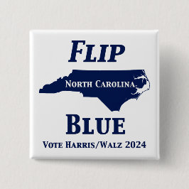 2024 North Carolina Blue gedreht Button