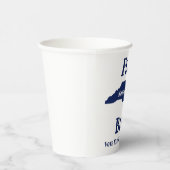 2024 North Carolina Blue gedreht Pappbecher (Rechts)