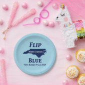 2024 North Carolina Blue gedreht Pappteller (Party)