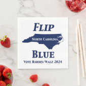 2024 North Carolina Blue gedreht Serviette (Beispiel)
