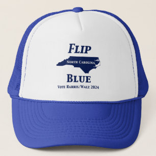 2024 North Carolina Blue gedreht Truckerkappe